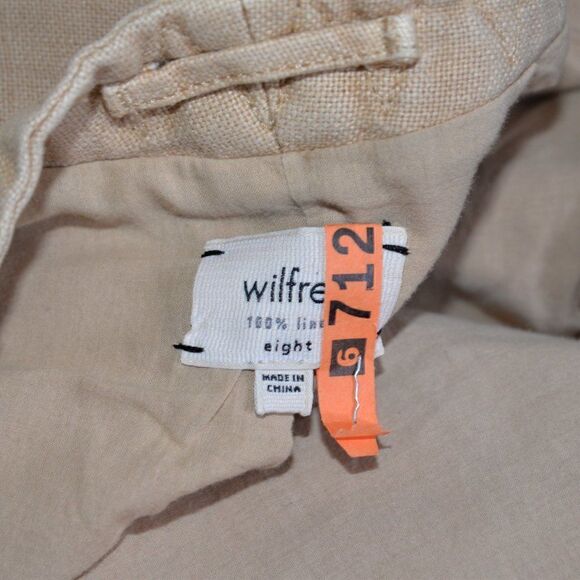 Aritzia Wilfred 100% Linen Chore Coat Beige Sz 8 - Picture 5 of 9